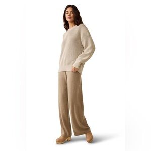 Faherty Women's Sunwashed Fisherman Sweater NWT large